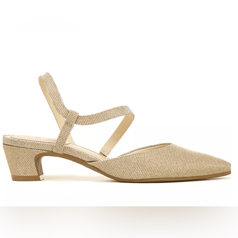 Life Stride Women's Tan Slingback Heels